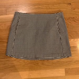 Urban Outfitters Black and White Plaid Skirt; Size M
